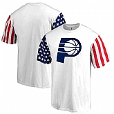 Men's Indiana Pacers Fanatics Branded Stars & Stripes T-Shirt White FengYun,baseball caps,new era cap wholesale,wholesale hats
